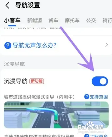 怎么在高德地图APP中关闭沉浸导航？