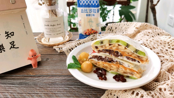 甜沙拉水果三明治