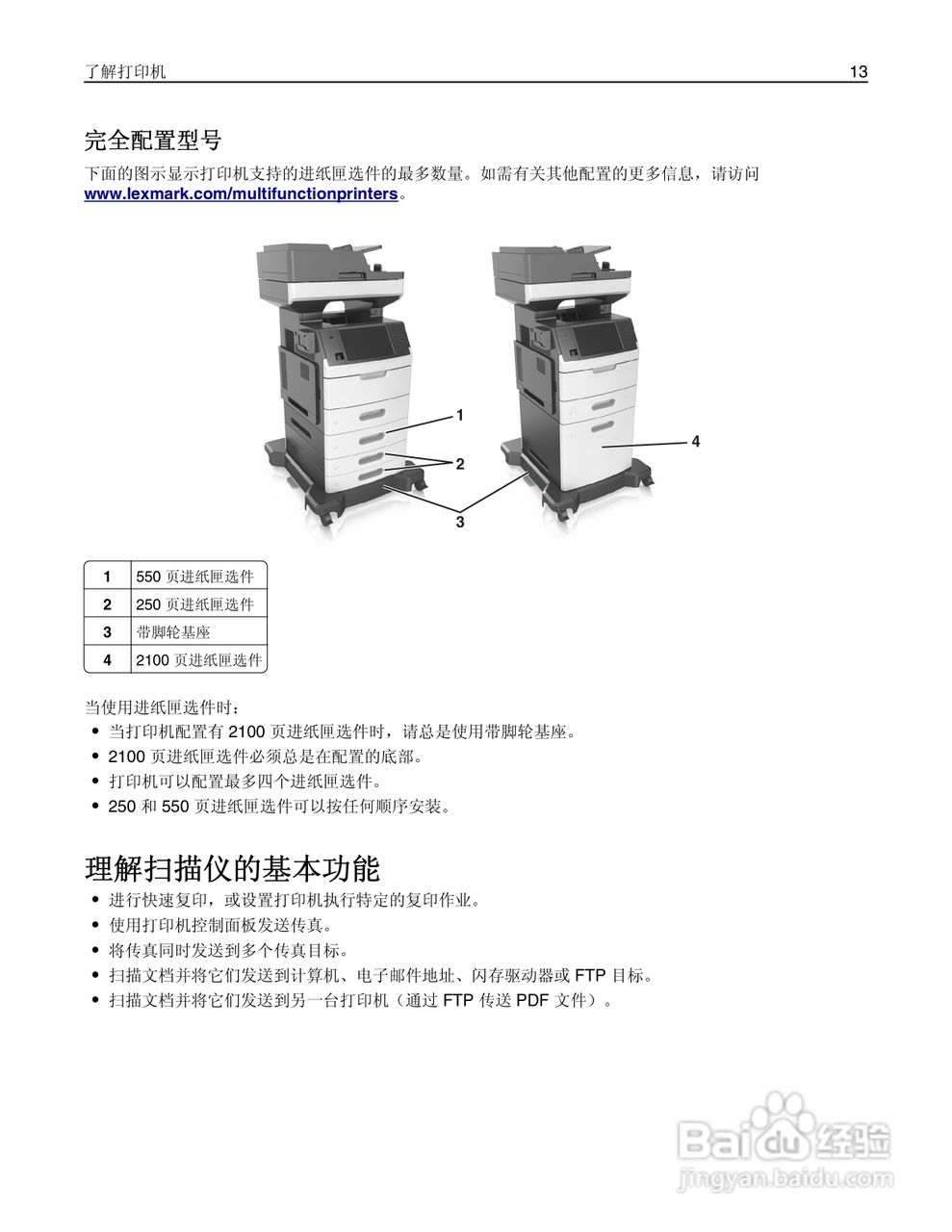利盟Lexmark MX711打印机说明书:[2]