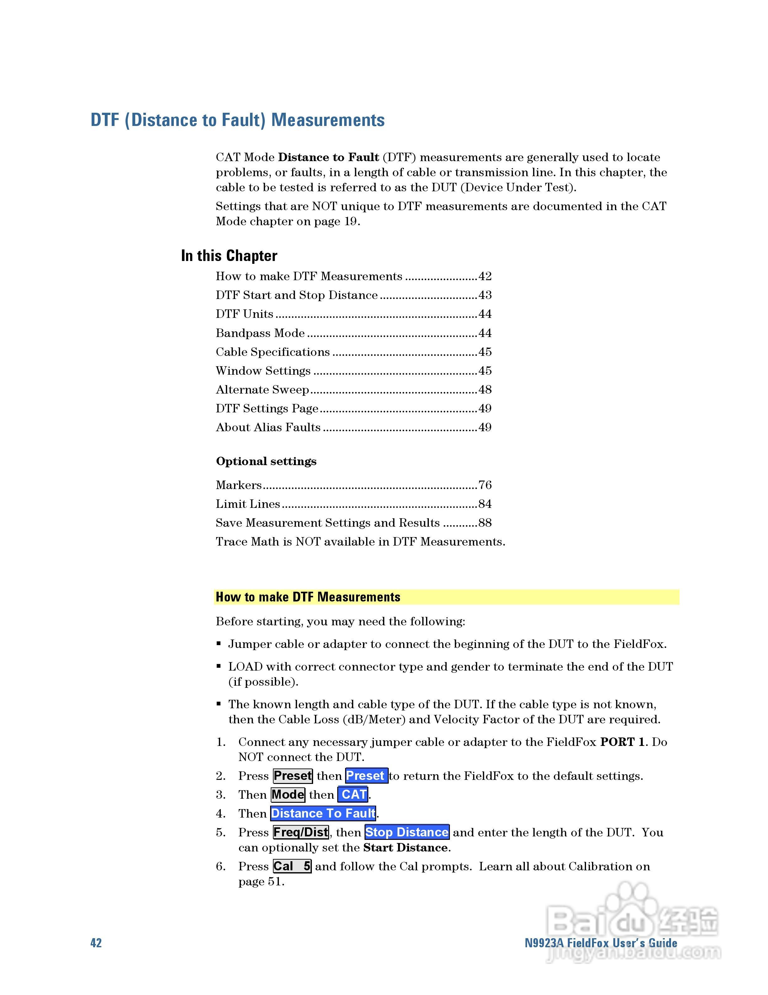 N9923A型Fieldfox手持式RF向量网路分析仪操作手册:[5]