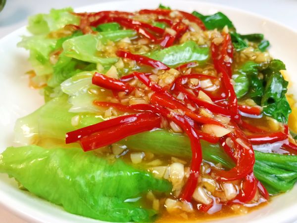 白灼生菜鲜嫩爽口超好吃