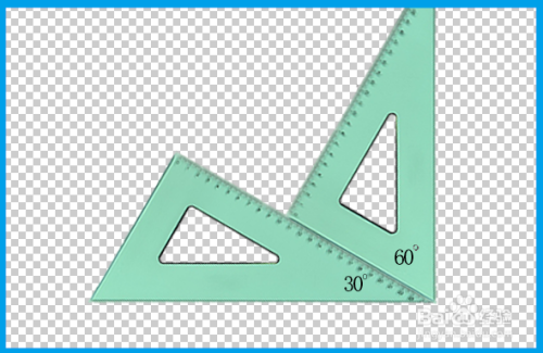将三角板的30度角与另一个三角板60度角拼合在一起,就拼成一个90度