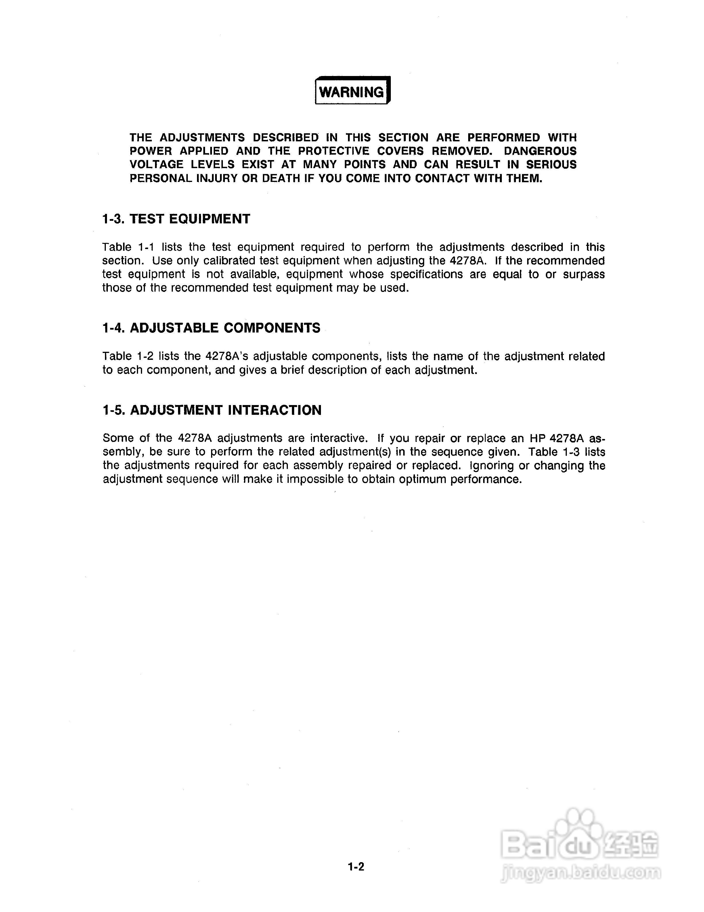 HP 4278A测试电桥使用说明书:[2]