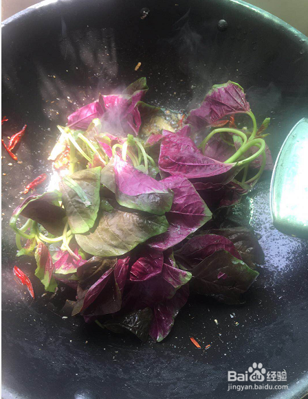 爆炒红苋菜怎么做