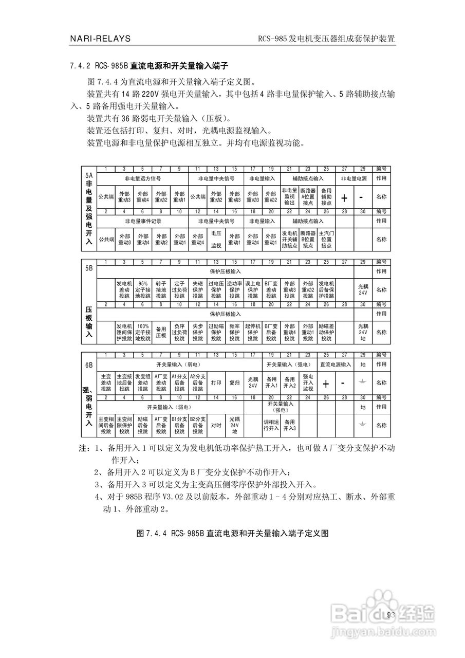 南瑞RCS-985G发电机变压器成套保护装置技术说明书:[10]