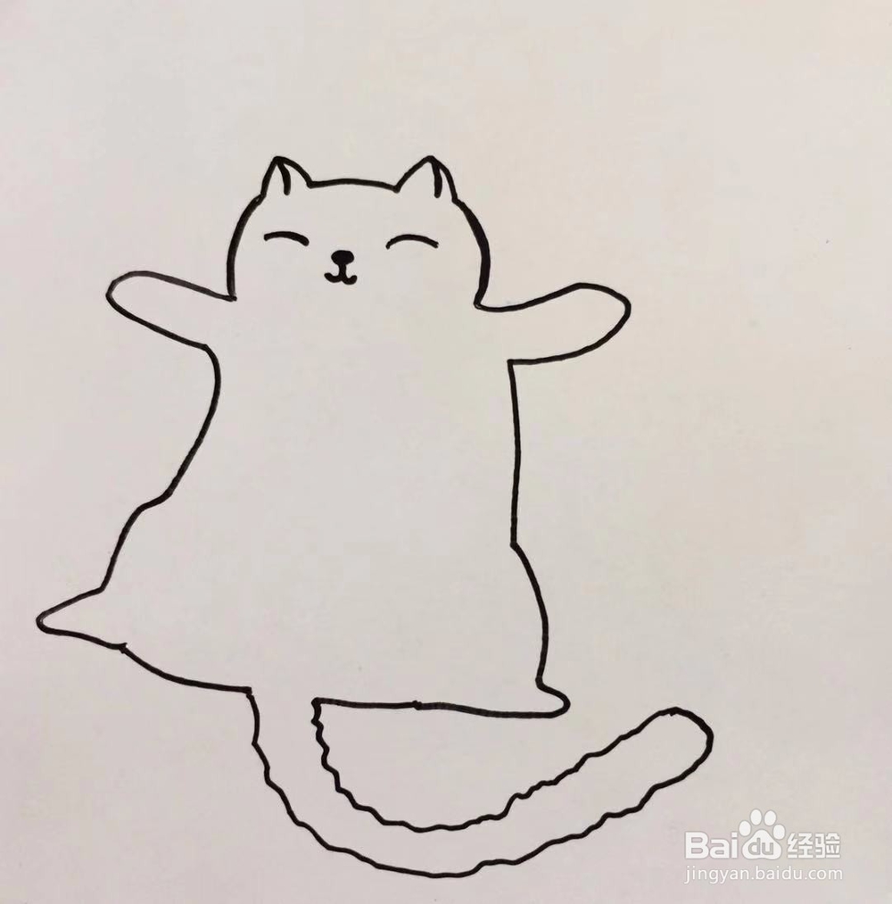 茉莉手绘之猫咪和鱼抱枕