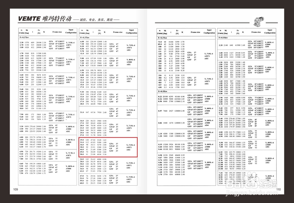 F37平行轴减速机减速比参数图纸