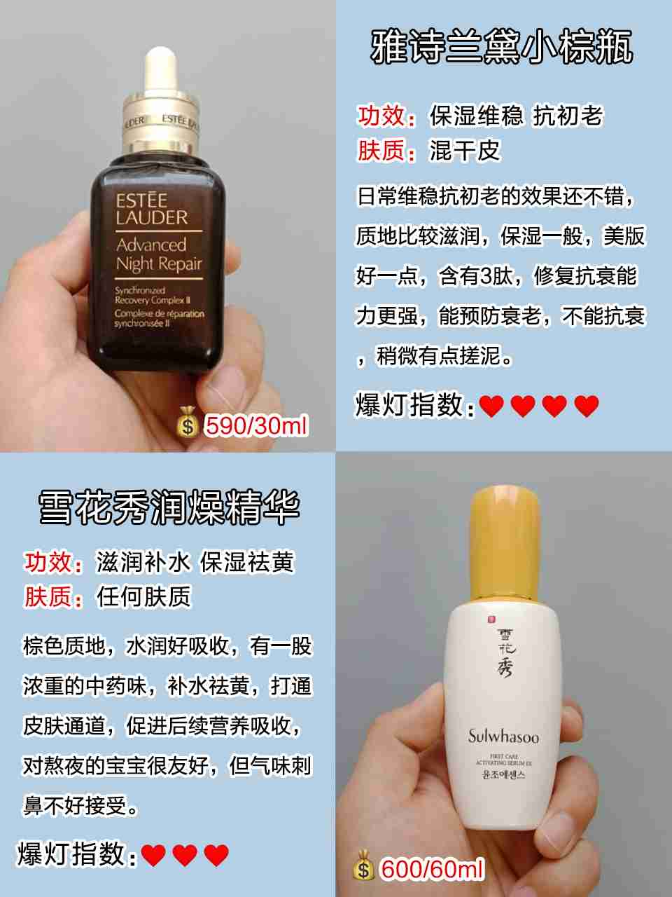 热门祛斑精华测评！保湿祛斑抗初老合集