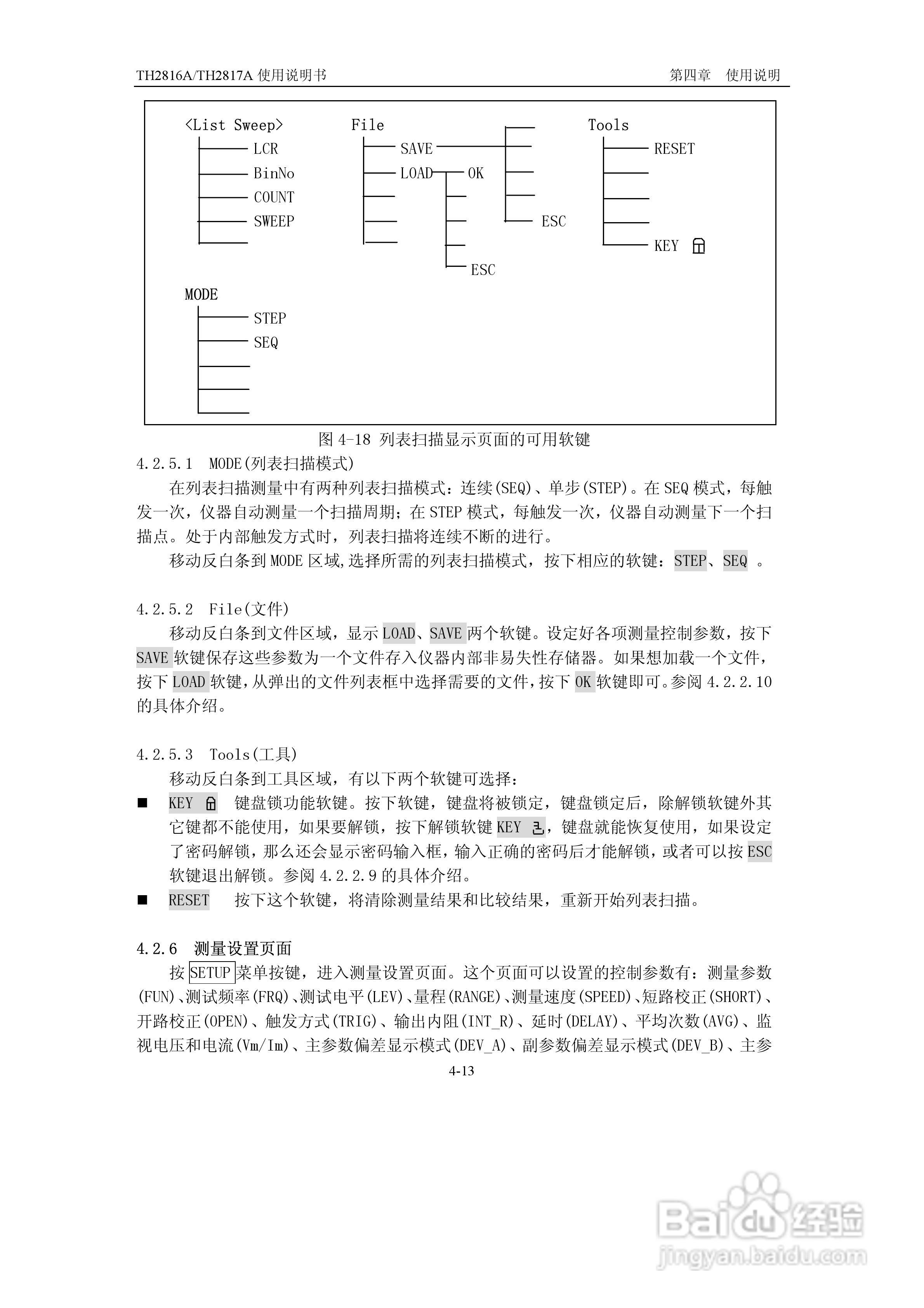 锦流源电子TH2817A/TH2816A LCR数字电桥说明书:[4]
