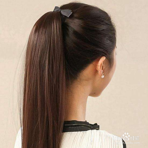 单马尾怎么扎好看-百度经验