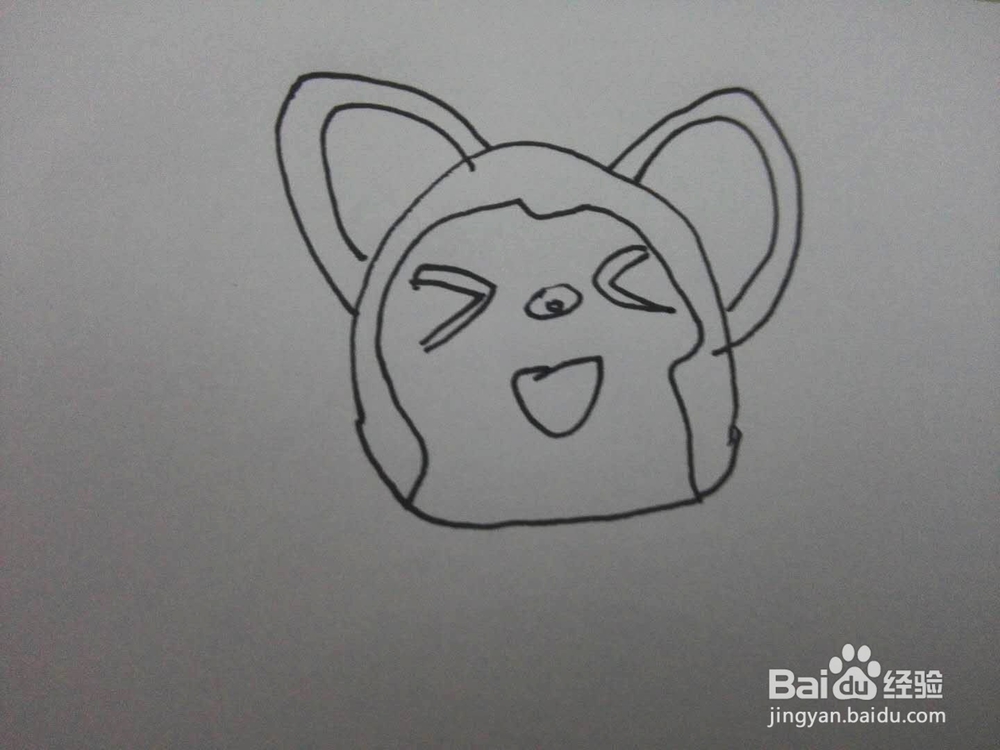 简笔画之卡通猫咪二