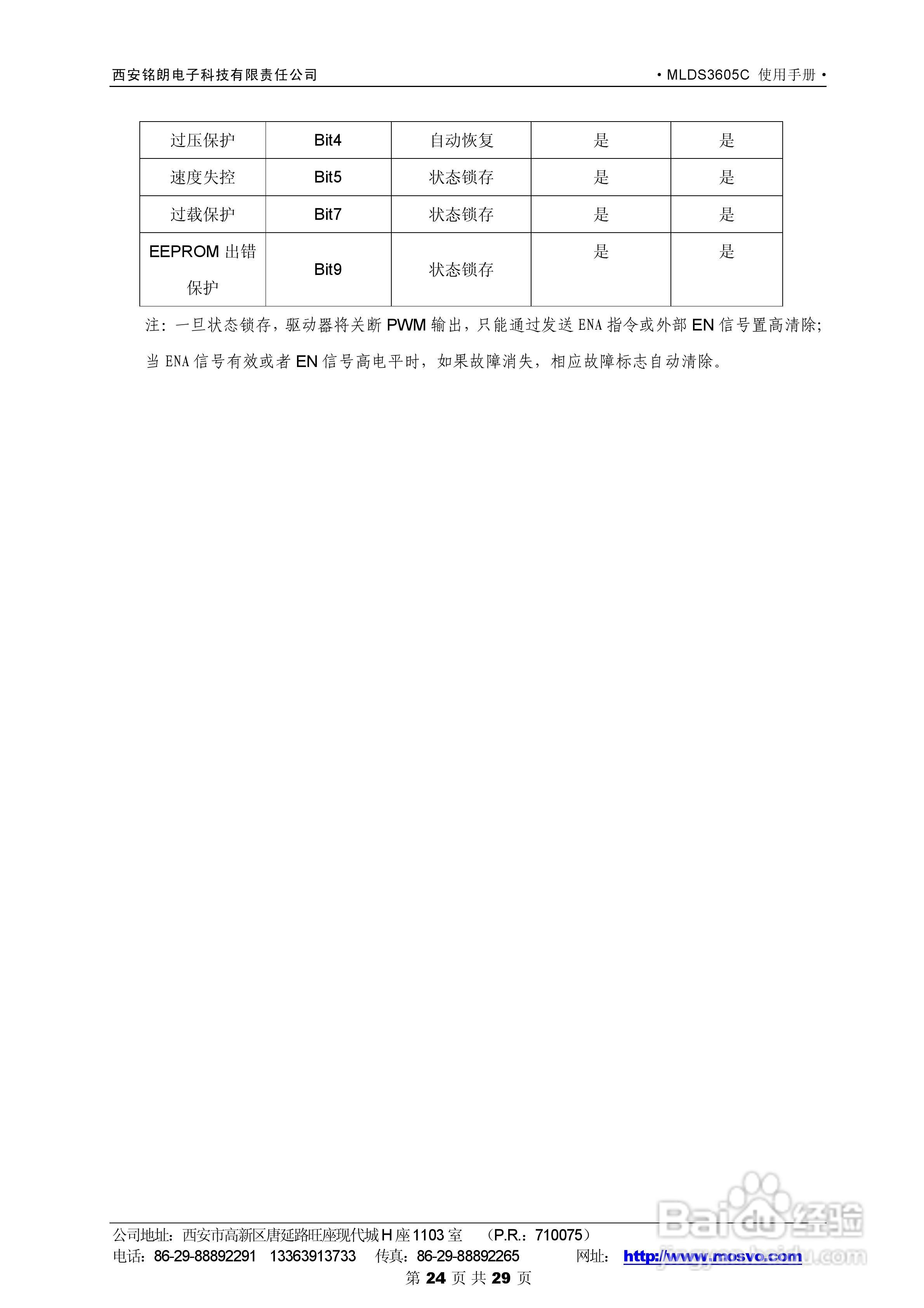 铭朗科技MLDS3605C直流伺服驱动器说明书:[3]