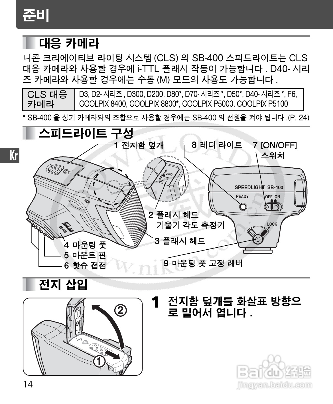 尼康SB-400数码相机使用说明书:[11]