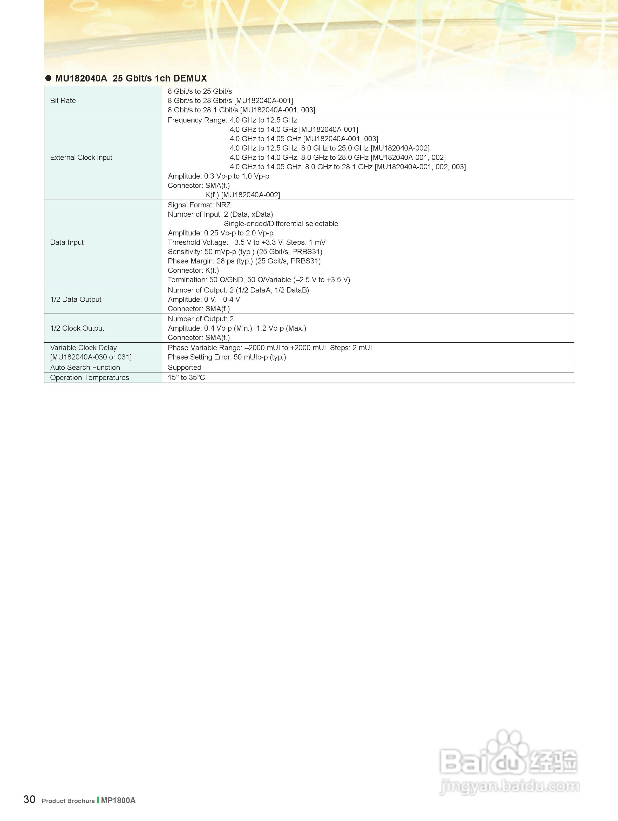 安立MP1800A系列信号质量分析仪说明书:[3]