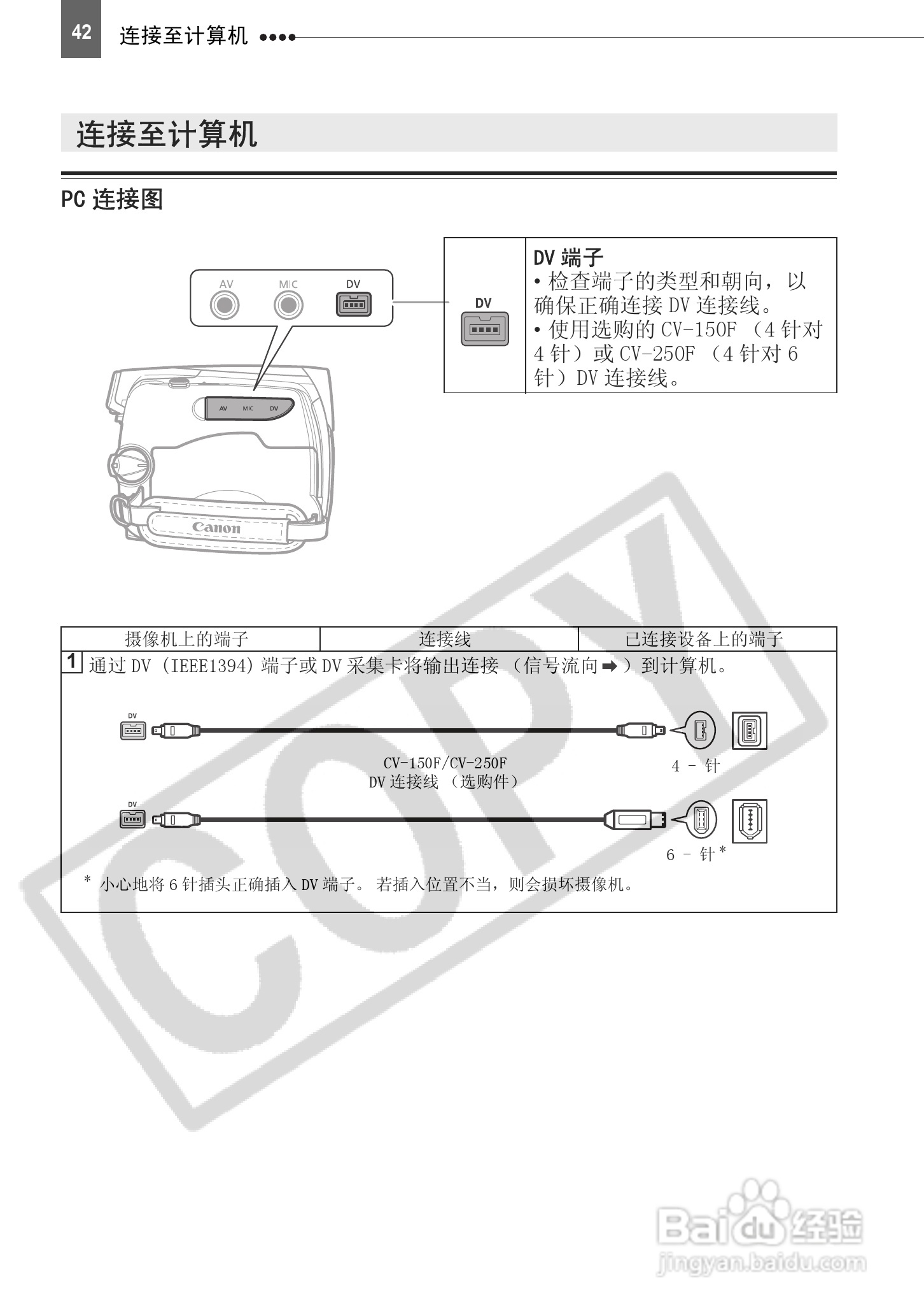 佳能MD111数码摄相机使用说明书:[5]