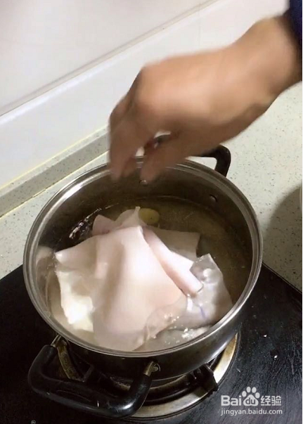 美味猪皮冻得做饭