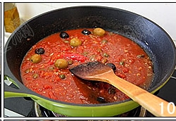蒜香番茄鳀鱼面