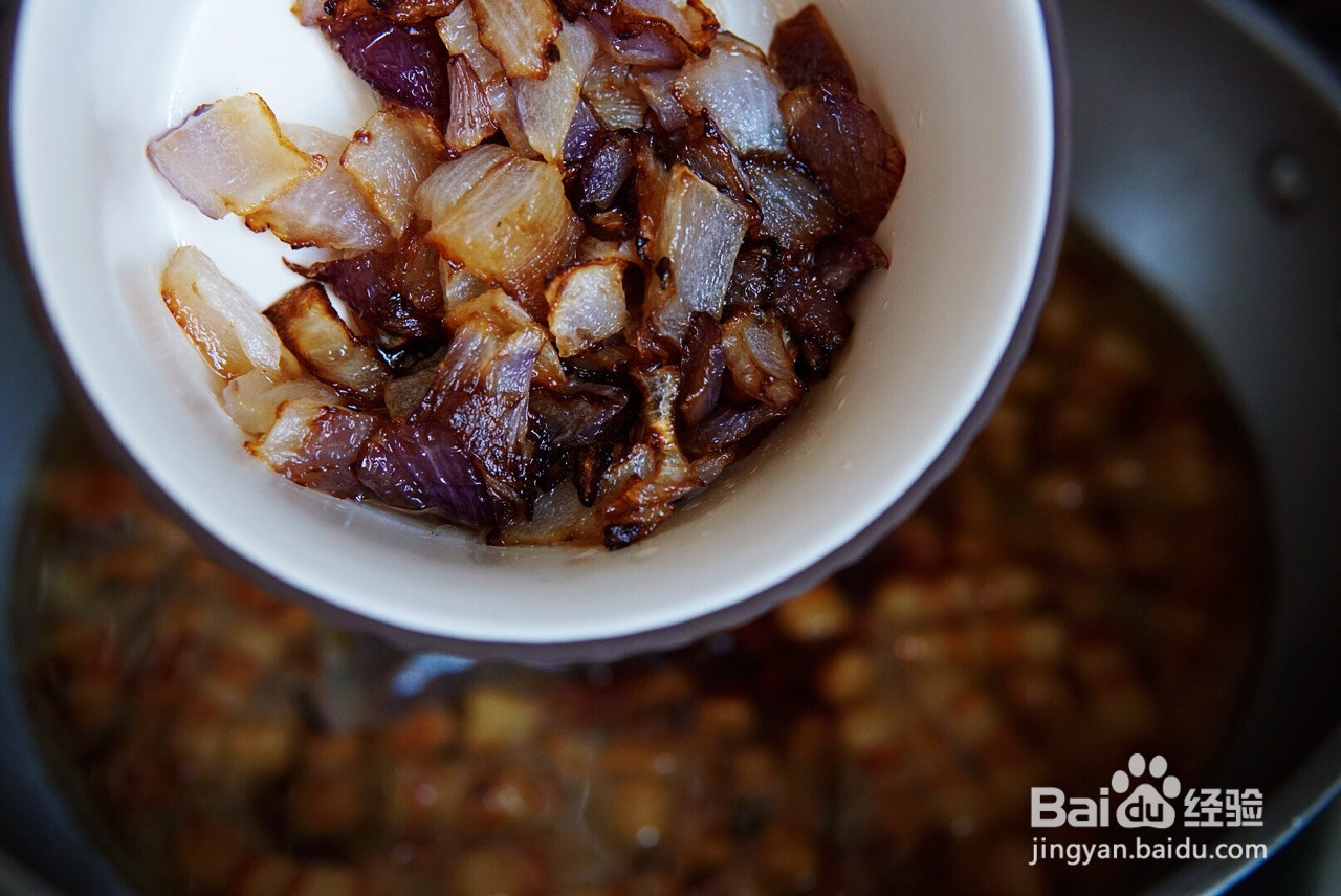 香菇卤肉饭的做法