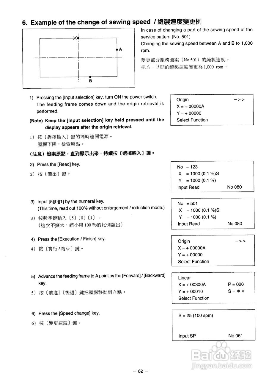 JUKI AMS-2150D花样机使用说明书:[8]