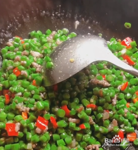 豆角肉末的做法