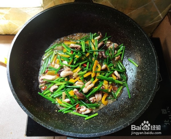 小炒八爪鱼的制作方法