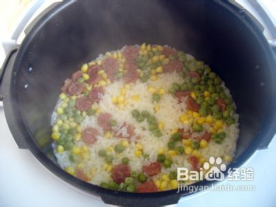 九阳沸腾压力煲试用报告【三色糯米饭】
