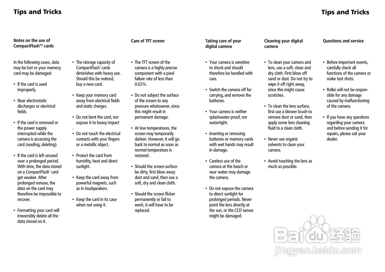 Rollei d33 com型数码相机说明书:[4]