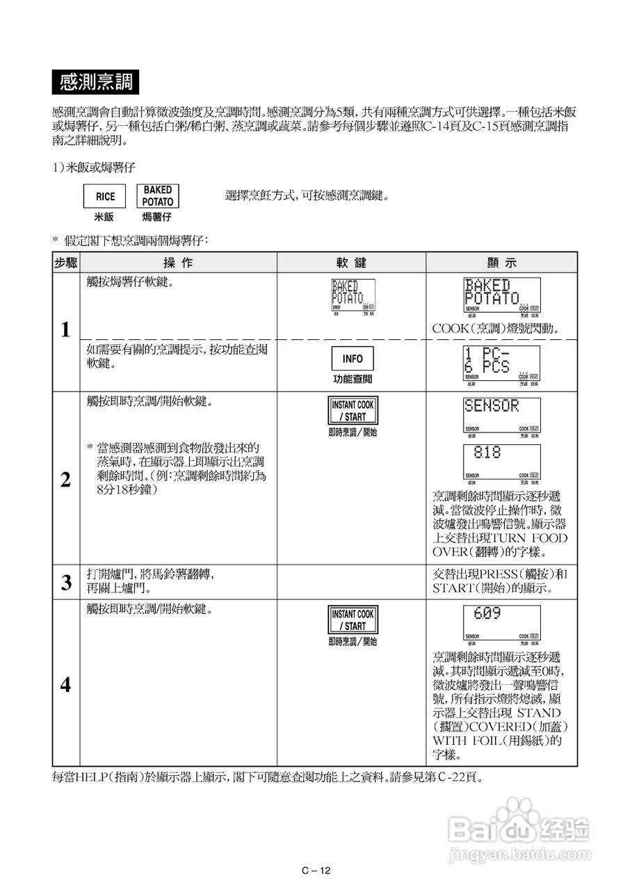 声宝R-582D型微波炉说明书:[1]