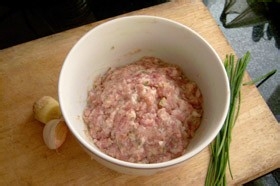 炸茄盒的制作过程