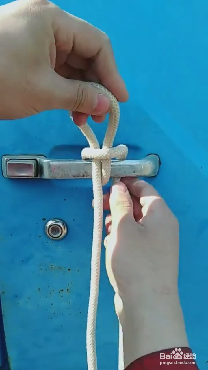 如何系逃生下降绳结