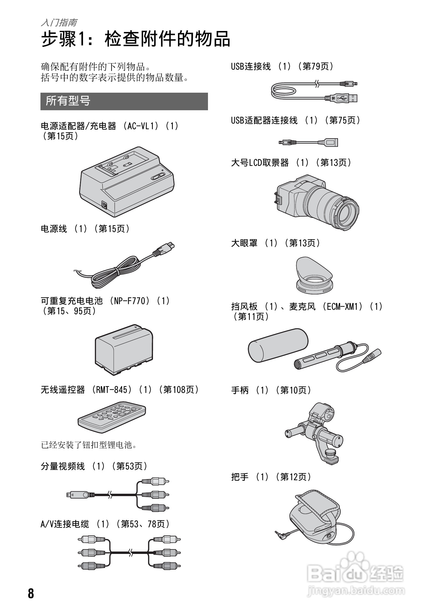 索尼NEX-FS100C数码摄像机使用说明书:[1]