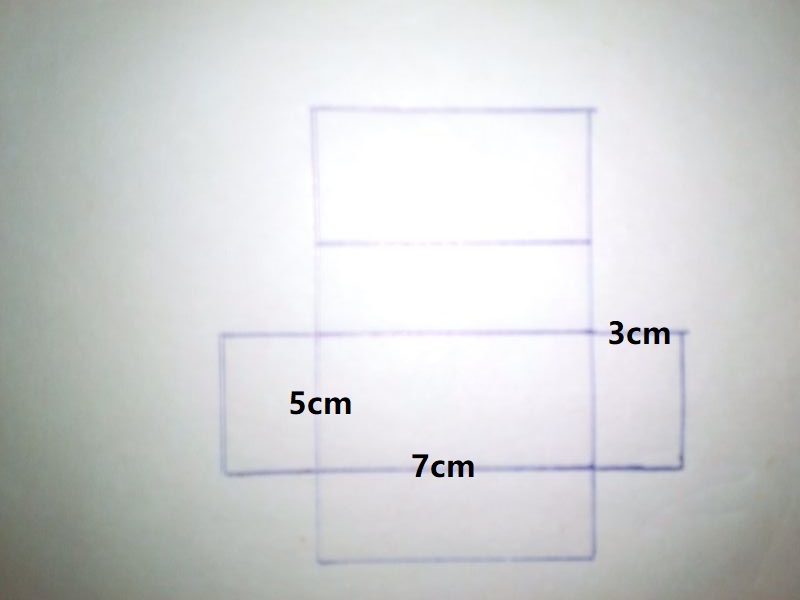 长7cm宽5cm高3cm的长方体怎么做