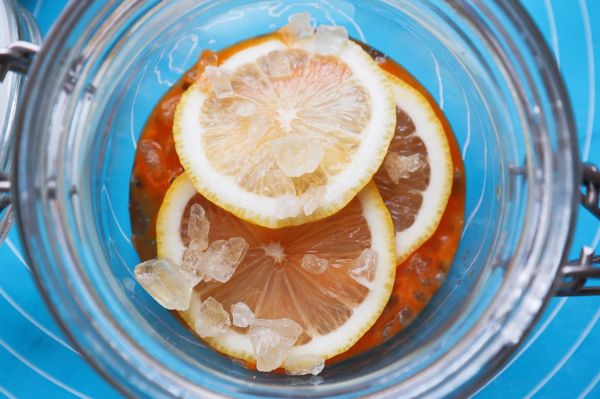 百香果蜂蜜柠檬茶