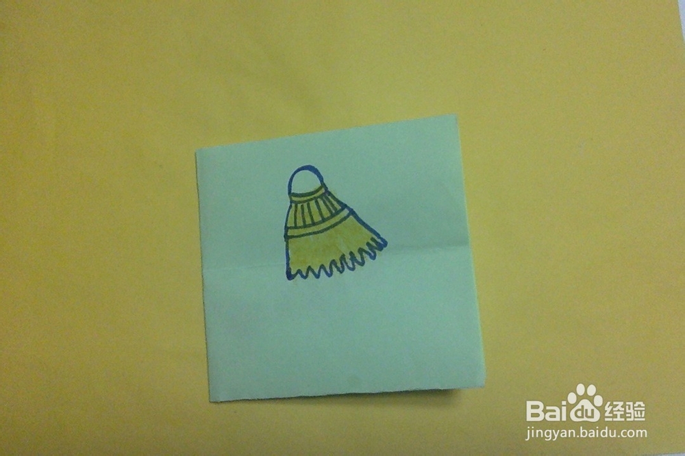 儿童手工画体育用品 羽毛球