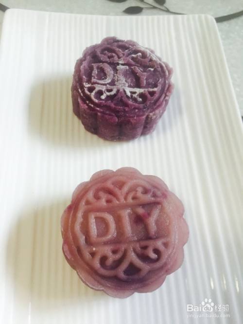 紫薯冰皮月饼的做法