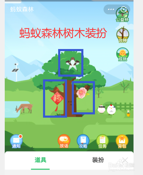 蚂蚁森林怎样给树挂上标签