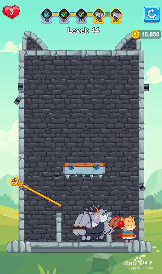 Hero Mission 2的Level 44怎样过关？