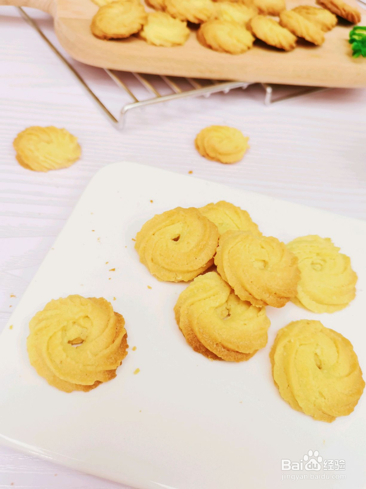 酥到掉渣的原味曲奇饼干的做法