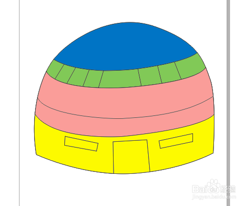 使用cdr如何绘制蒙古包