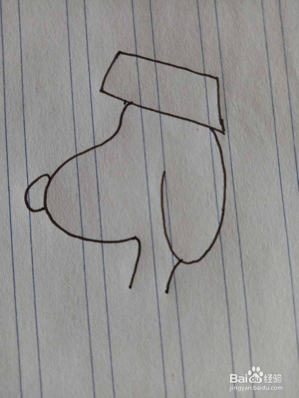 如何画出可爱史努比