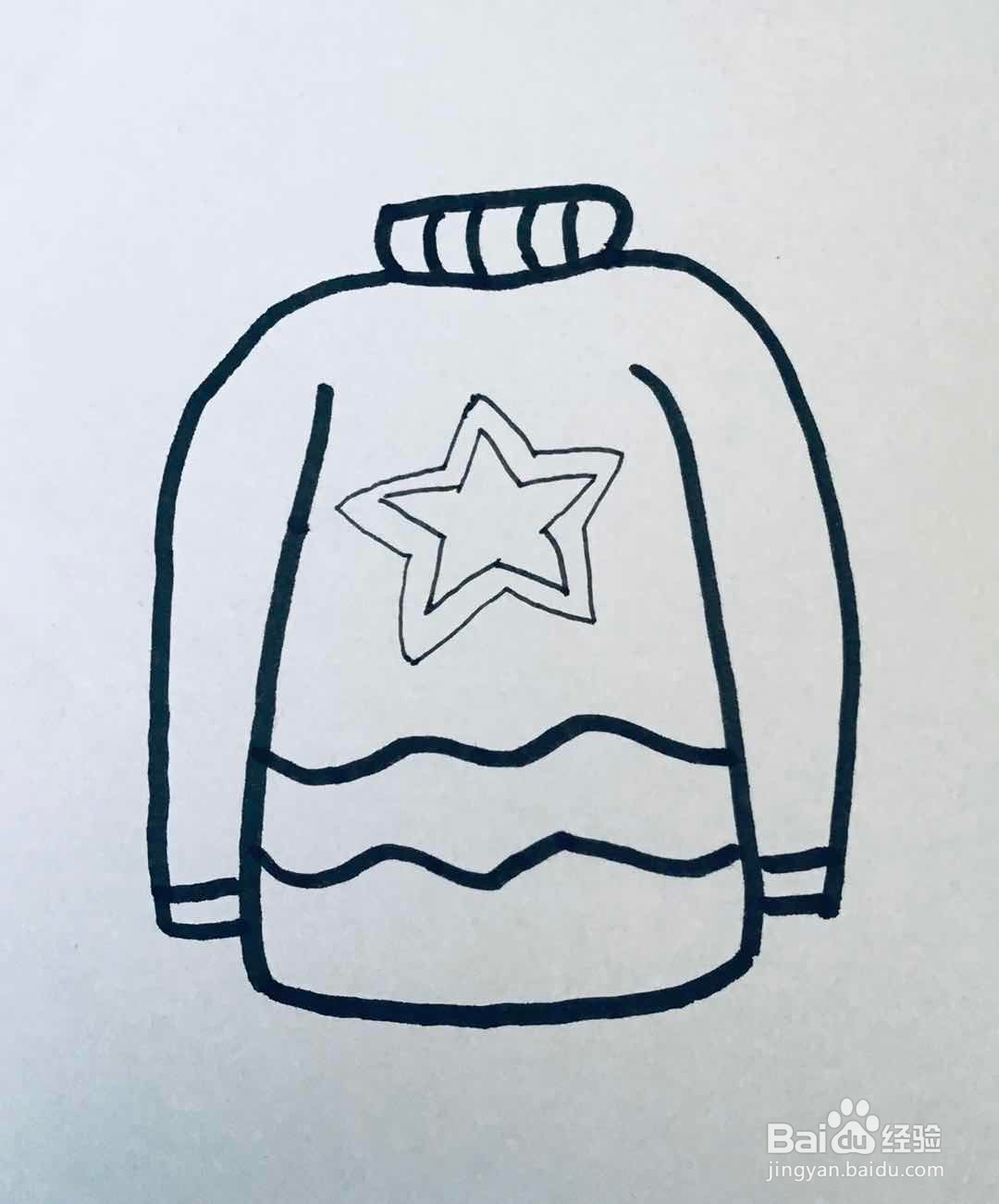 怎么画毛衣(幼儿简笔画)