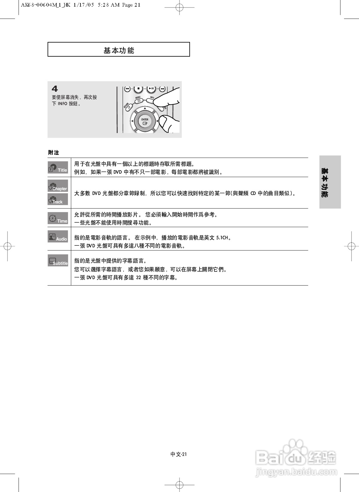 三星DVD-P250K DVD播放机使用说明书:[2]