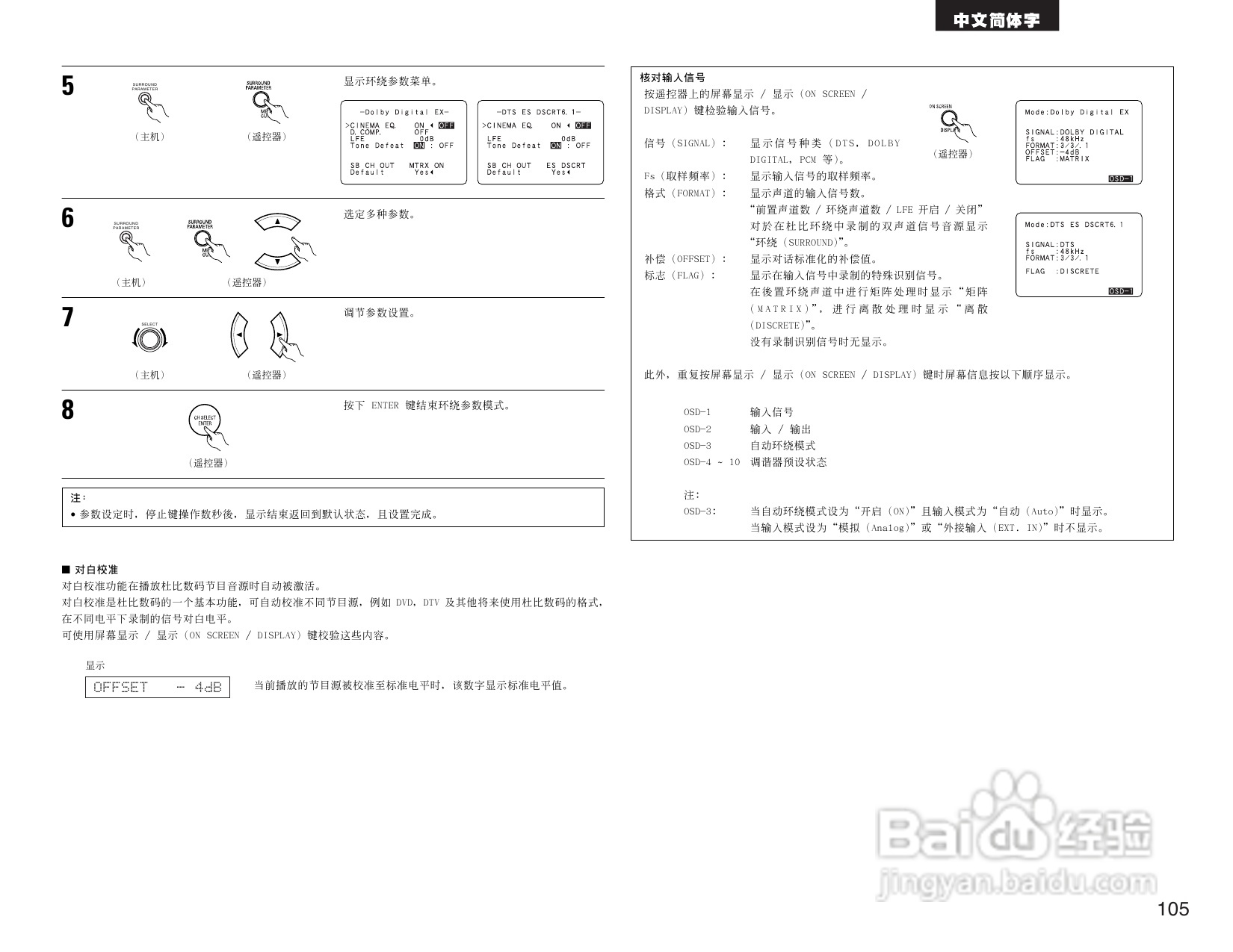 DENON AVR-1905 AV收音环绕扩音机操作说明书:[6]