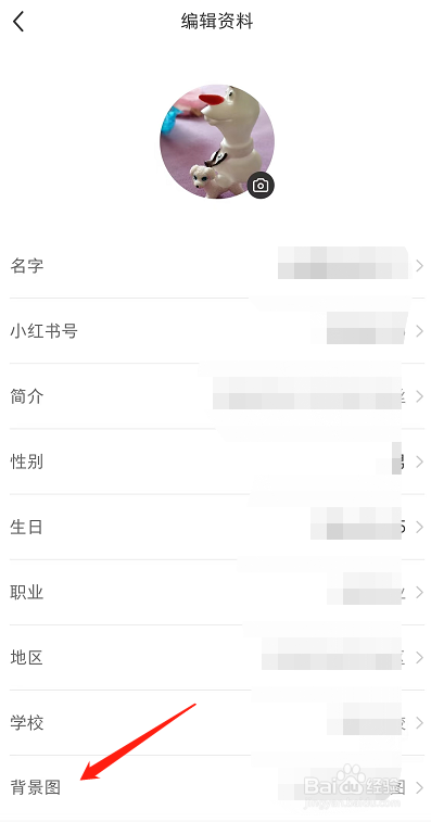 小红书APP中如何添加背景图