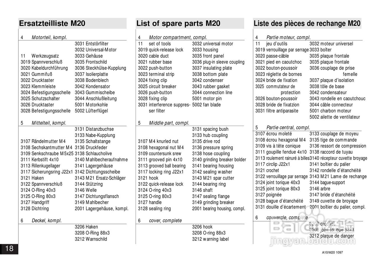 IKA M20通用研磨机使用说明书
