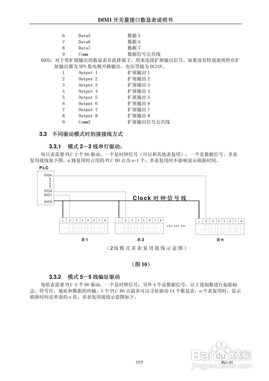 DIM1开关量接口数显表说明书