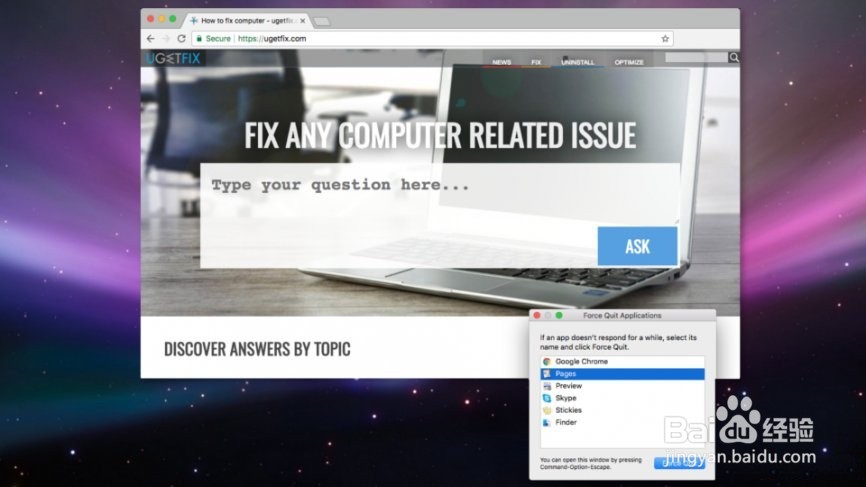 如何在Mac上强制退出？