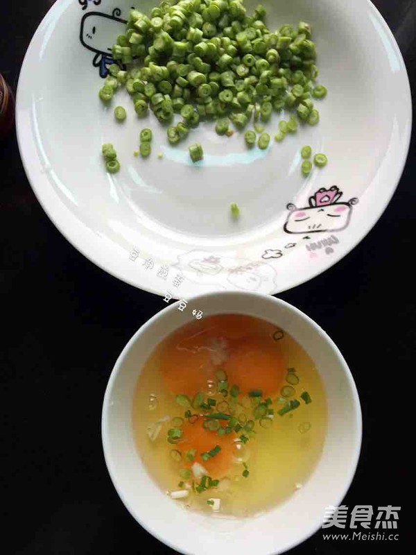 豆角煎蛋的做法