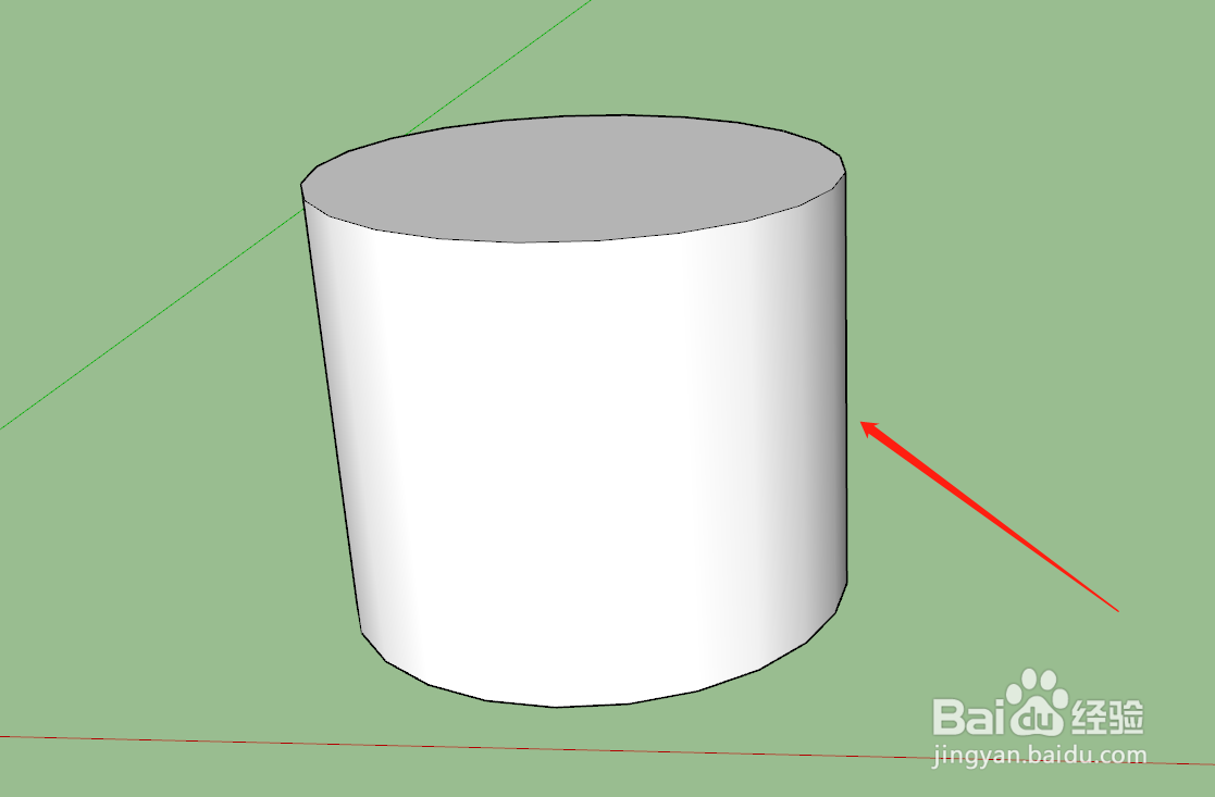 SketchUp 建模怎么画圆柱
