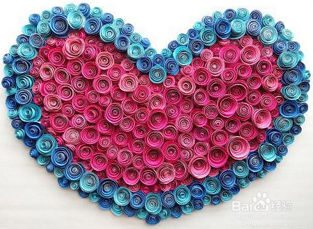 卡纸玫瑰花制作